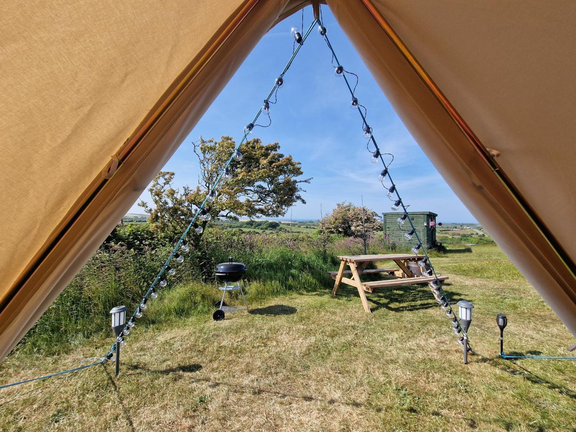 Beautiful 1-Bed Bell Tent In Holyhead Kültér fotó